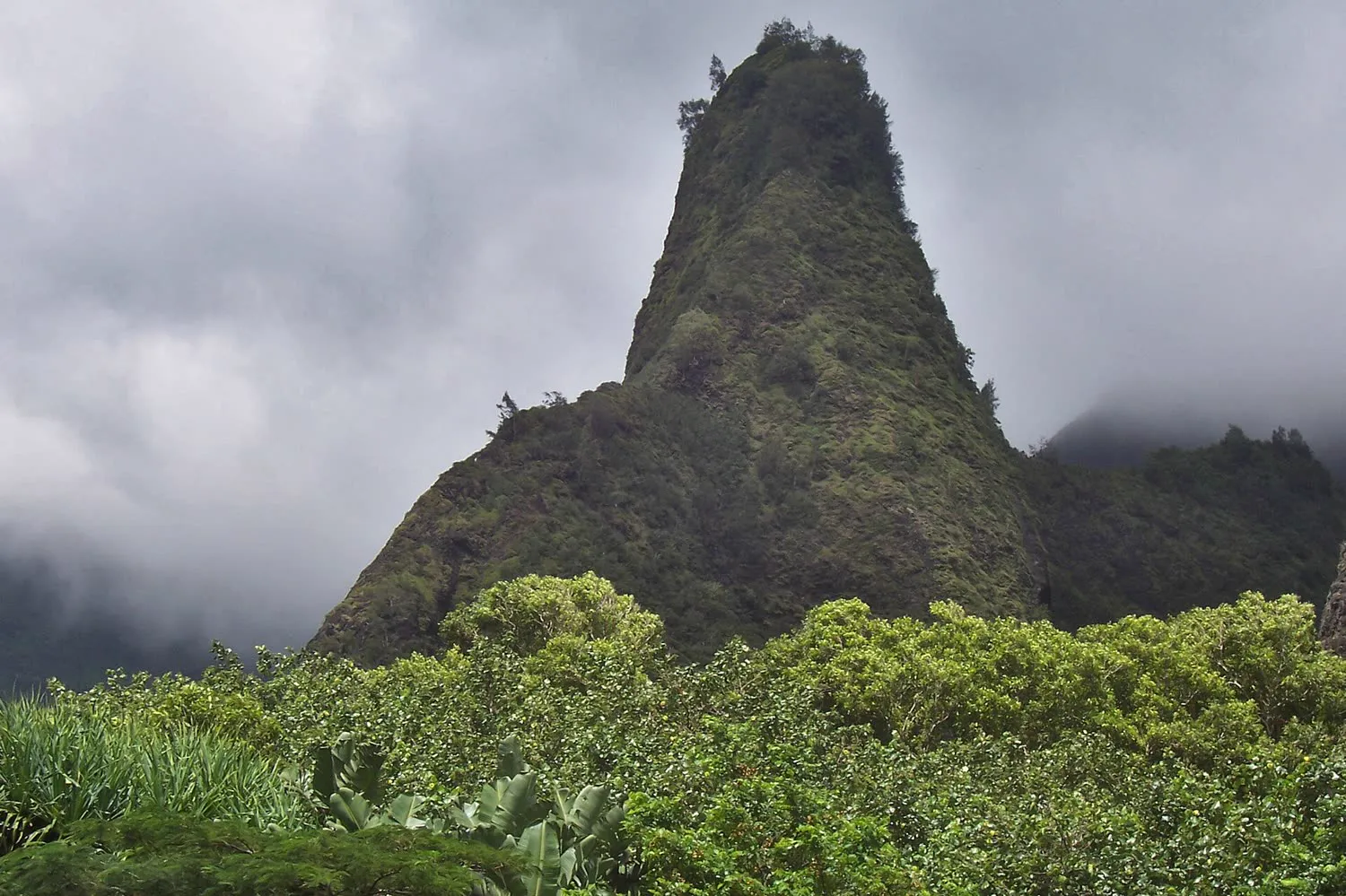 The ʻIao Valley above Wailuku, Central Maui